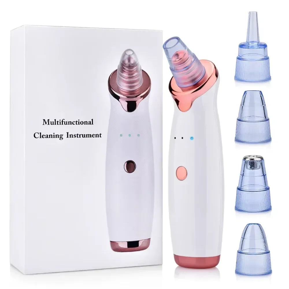 Electric Blackhead Remover Vacuum Suction - USB Facial Pore Cleaner for Acne and Pimple Extraction, Skin Care Device
