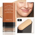Foundation Stick with Integrated Brush for Long-Lasting Skin Brightening Concealment