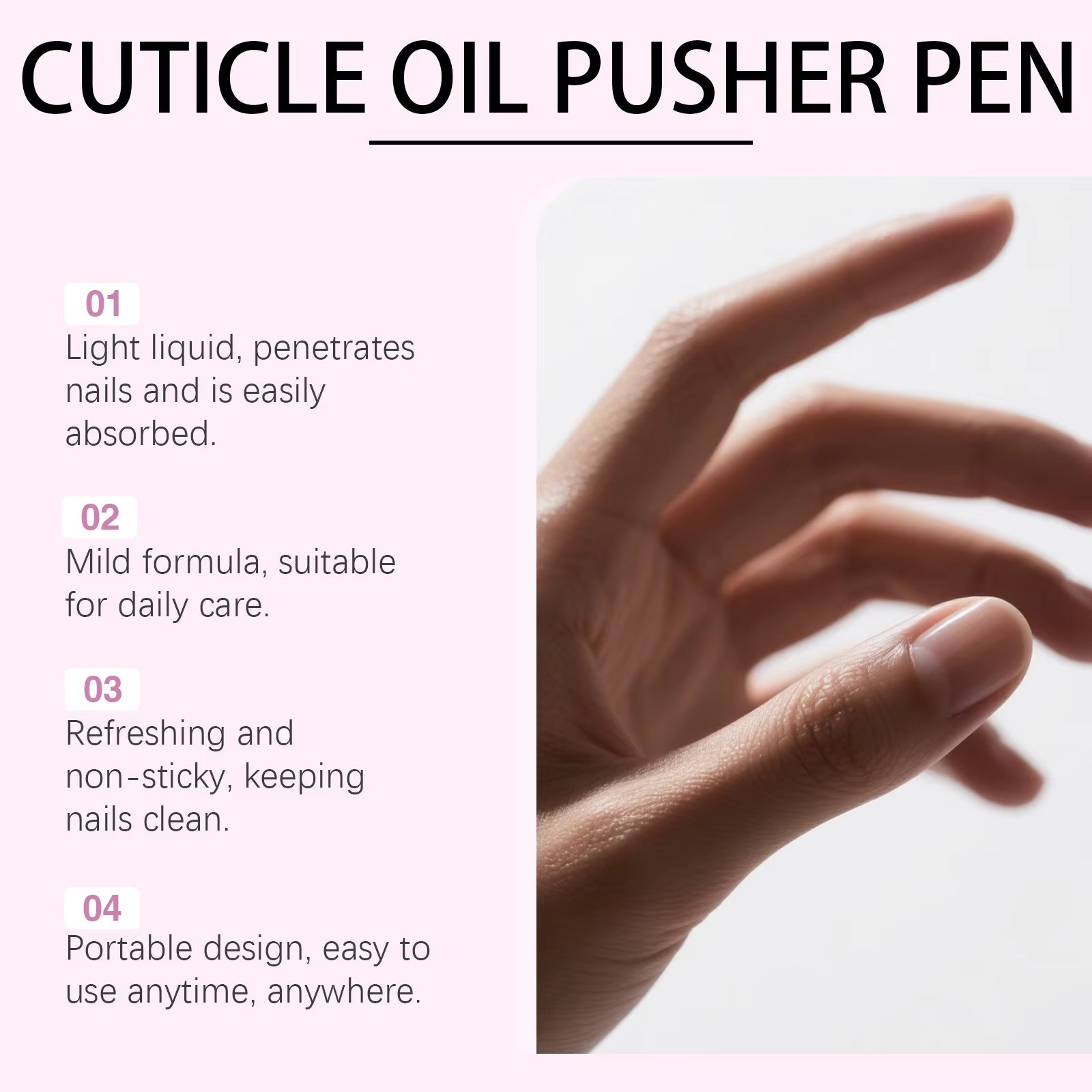 Nourishing Nail Cuticle Oil Pen for Strengthening and Repairing Cuticles and Removing Dead Skin
