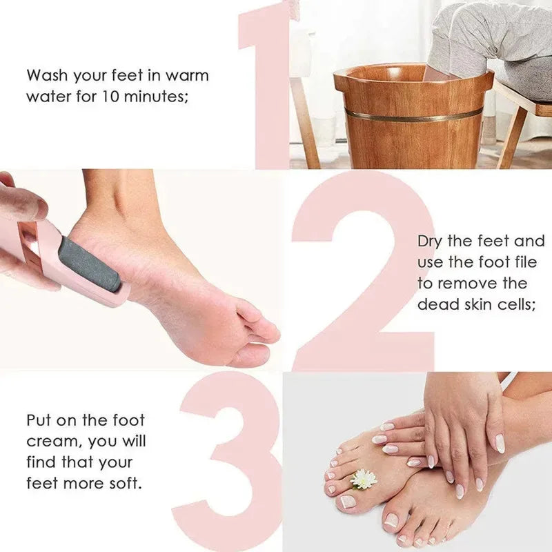 Rechargeable Cordless Electric Callus Remover for Men and Women - Effective Foot File for Dry Skin and Callus Removal on Heels