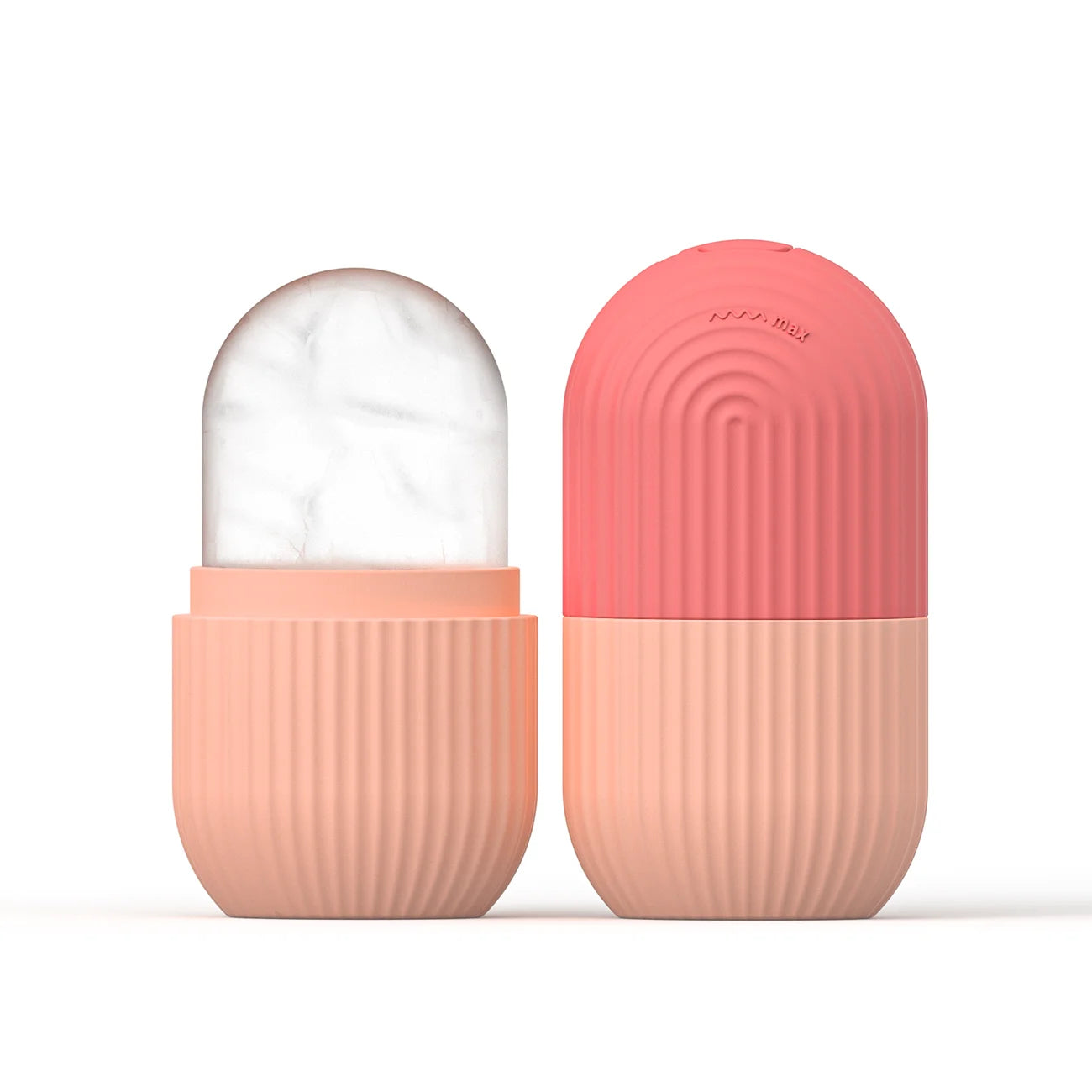 Molde de Cubo de Hielo Facial de Silicona para Belleza y Cuidado de la Piel con Rodillo de Hielo