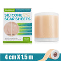 Silicone Scar Sheets - 4cm x 150cm Self-Adhesive, Reusable Scar Treatment Tape for Effective Skin Care