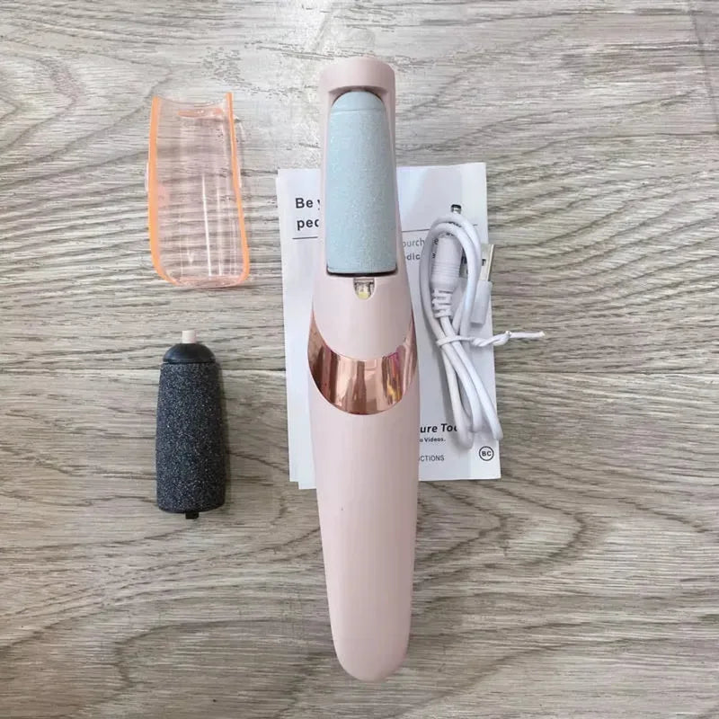 Rechargeable Cordless Electric Callus Remover for Men and Women - Effective Foot File for Dry Skin and Callus Removal on Heels