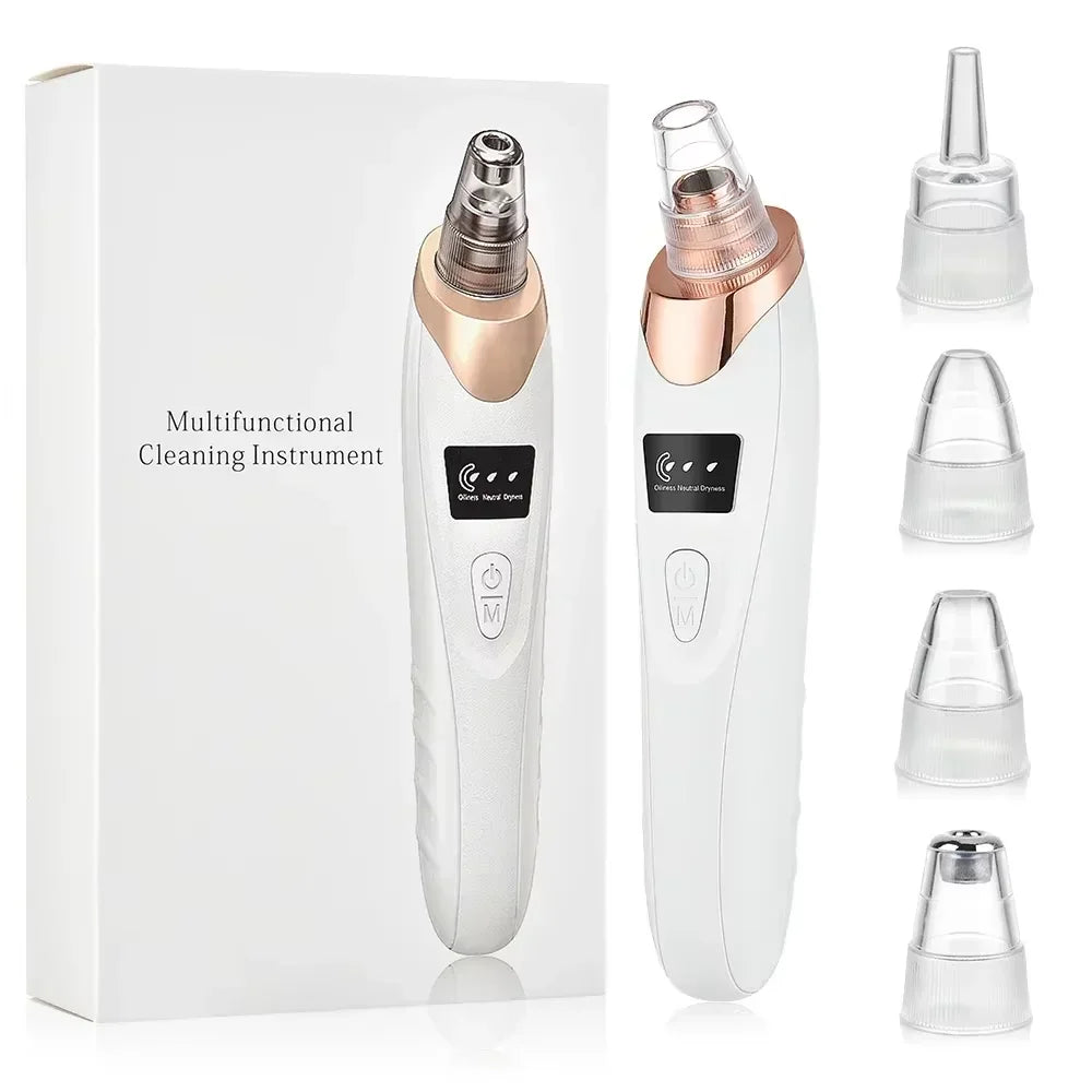 Electric Blackhead Remover Vacuum Suction - USB Facial Pore Cleaner for Acne and Pimple Extraction, Skin Care Device