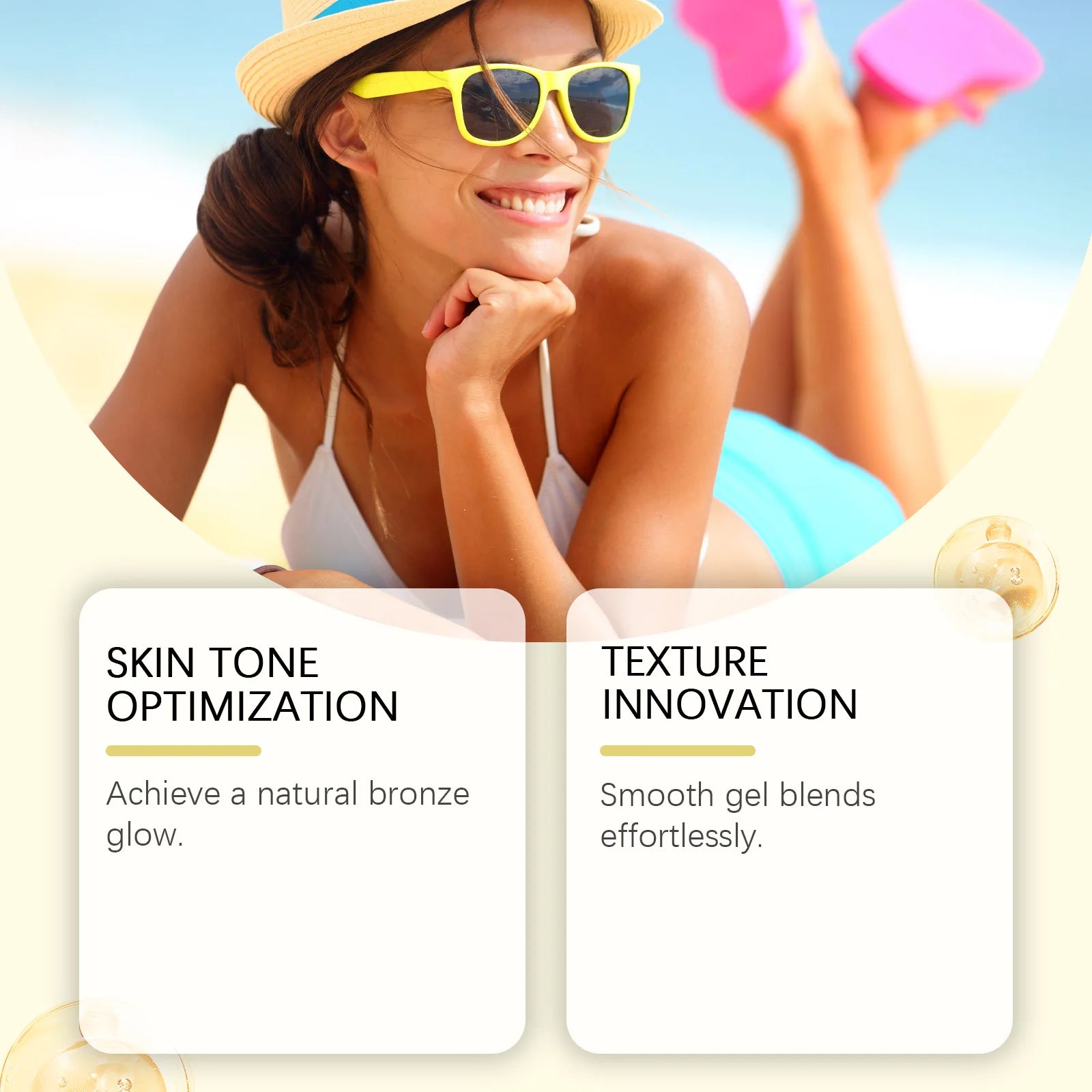 Carrot Tanning Gel - Hydrating, Lightweight, and Fast-Absorbing Bronzing Gel for Natural Sunless Tan Enhancement for Face and Body