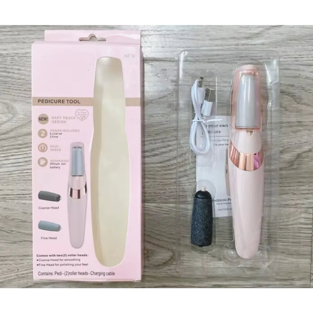 Rechargeable Cordless Electric Callus Remover for Men and Women - Effective Foot File for Dry Skin and Callus Removal on Heels