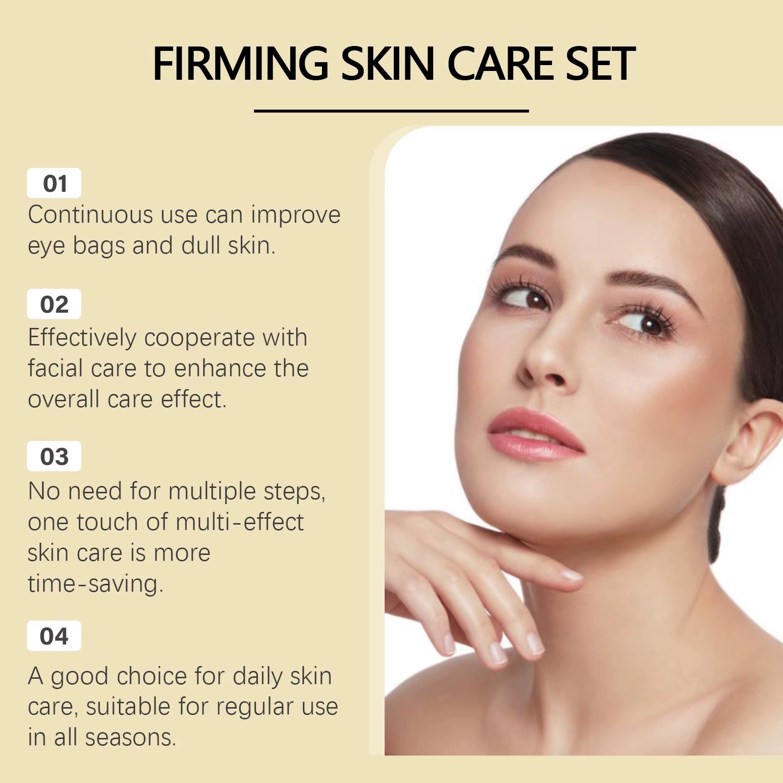 AH-8 Electric Neck and Eye Care Set - Revitalizing Massage Cream and Firming Lotion for Smooth Skin, Fine Line Reduction, and Deep Moisturization
