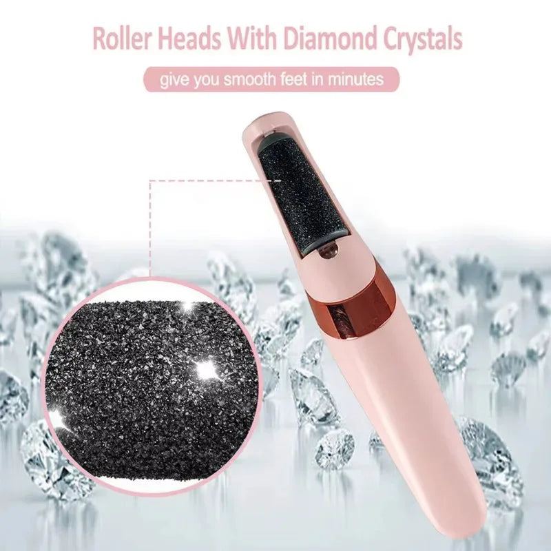 Rechargeable Cordless Electric Callus Remover for Men and Women - Effective Foot File for Dry Skin and Callus Removal on Heels