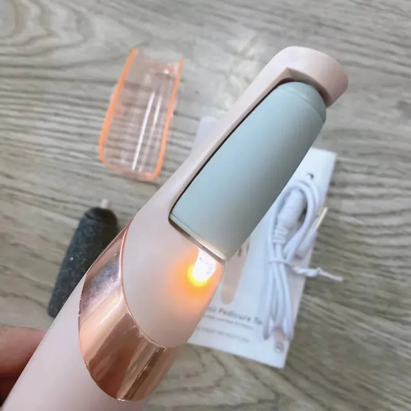 Rechargeable Cordless Electric Callus Remover for Men and Women - Effective Foot File for Dry Skin and Callus Removal on Heels